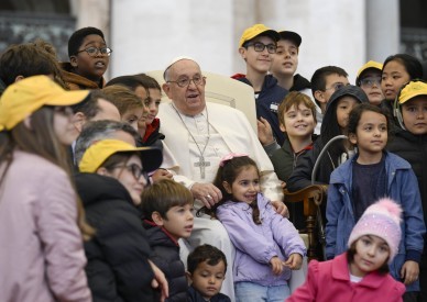 Pope says he'll canonize Acutis, Frassati, host meeting on child's rights